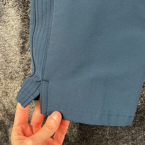 Adidas Fleece Lined Golf Pants Men's L 34X31 Pull On Blue Performance Stretch - Picture 4 of 12